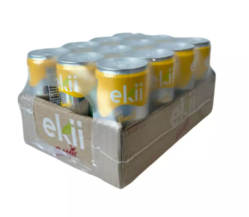 Ekii Lightly Carbonated Green Apple Drink 10.5 oz (12Pack)