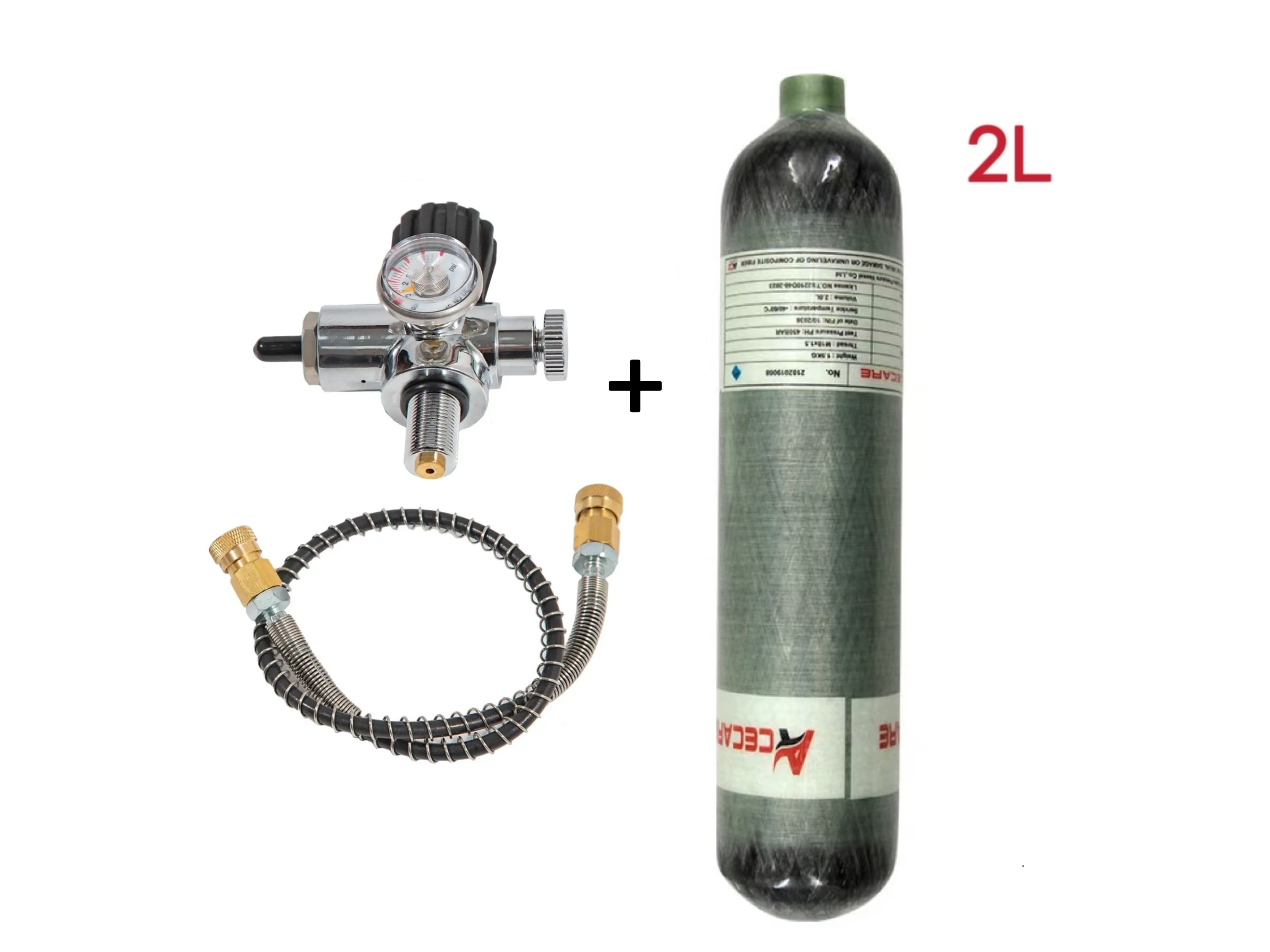 ACECARE 2L CE Carbon Faser Zylinder 4500Psi 300Bar 30Mpa HPA Lufttank Lade Füllstation Regler Ventil Scba Tauchen M18 * 1,5