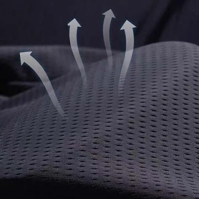 Pantaloni da uomo in seta di ghiaccio scavati Maglia traspirante Casual Sottile Pantaloni ad asciugatura rapida Pantaloni larghi con fascio elastico Pantaloni sportivi da fitness