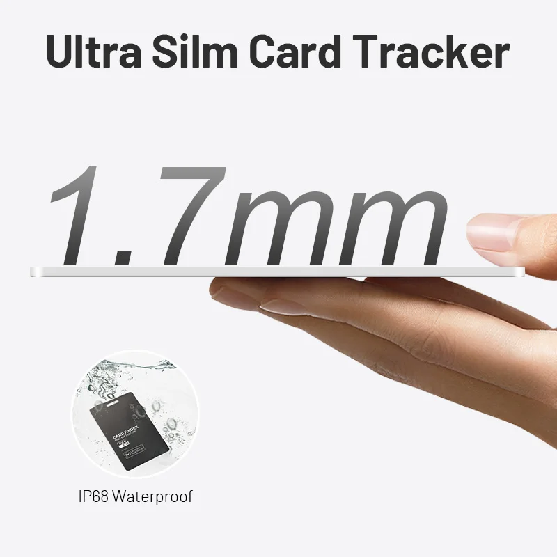 GPS Smart Wallet Tracker Card Bluetooth Anti-loss Device для Apple Smart Tracker для ключей, кошелек для багажа Works Find My