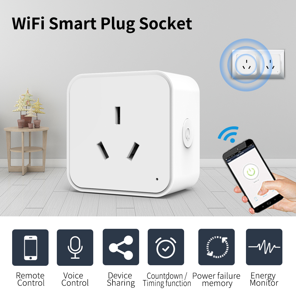 Tuya tomada inteligente fornecedor de tiras de energia wifi multi-função tomada inteligente au plug sem fio suporte de temporização remota aleax