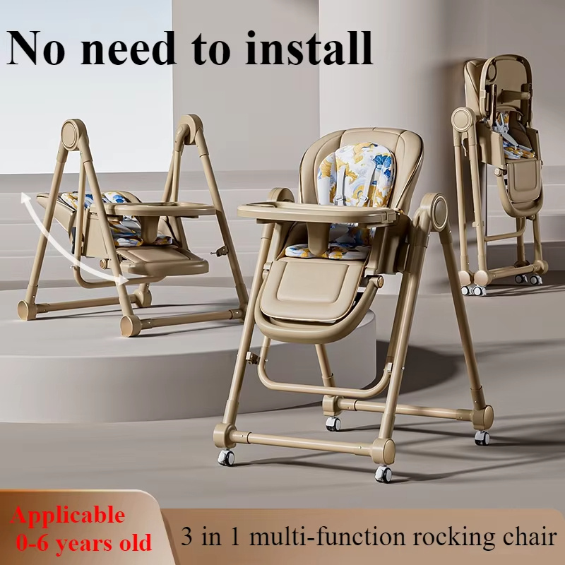 Multifuncional Baby Folding Dinner Chair, Adequado para Baby Sentado, Baby Reliner