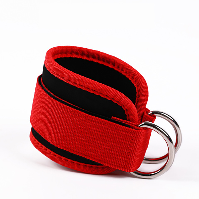 Correas de tobillo para Fitness, puños de soporte ajustables con anillo en D, ejercicios de piernas para gimnasio, entrenamiento, protección deportiva, abductores de seguridad