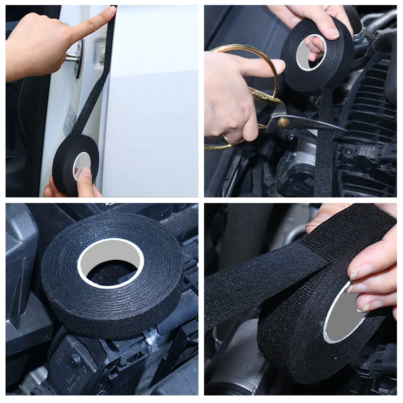 Nastro adesivo in tessuto resistente al calore SEAMETAL per cablaggio Auto per Auto larghezza di protezione telaio 19/25MM lunghezza 15/25M