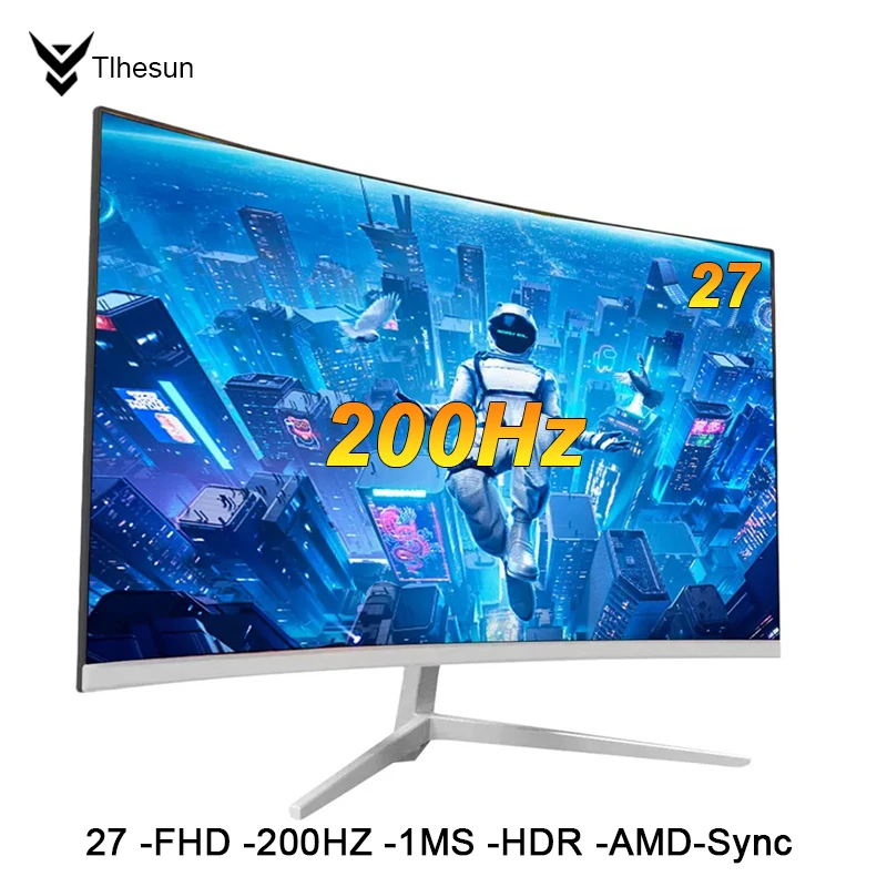 Монитор 27 дюйма  200 Гц /165 Гц ,IPS  Компьютерный игровой экран, Скорость отклика 1мс, Совместимость HDMI/DP/1920*1080