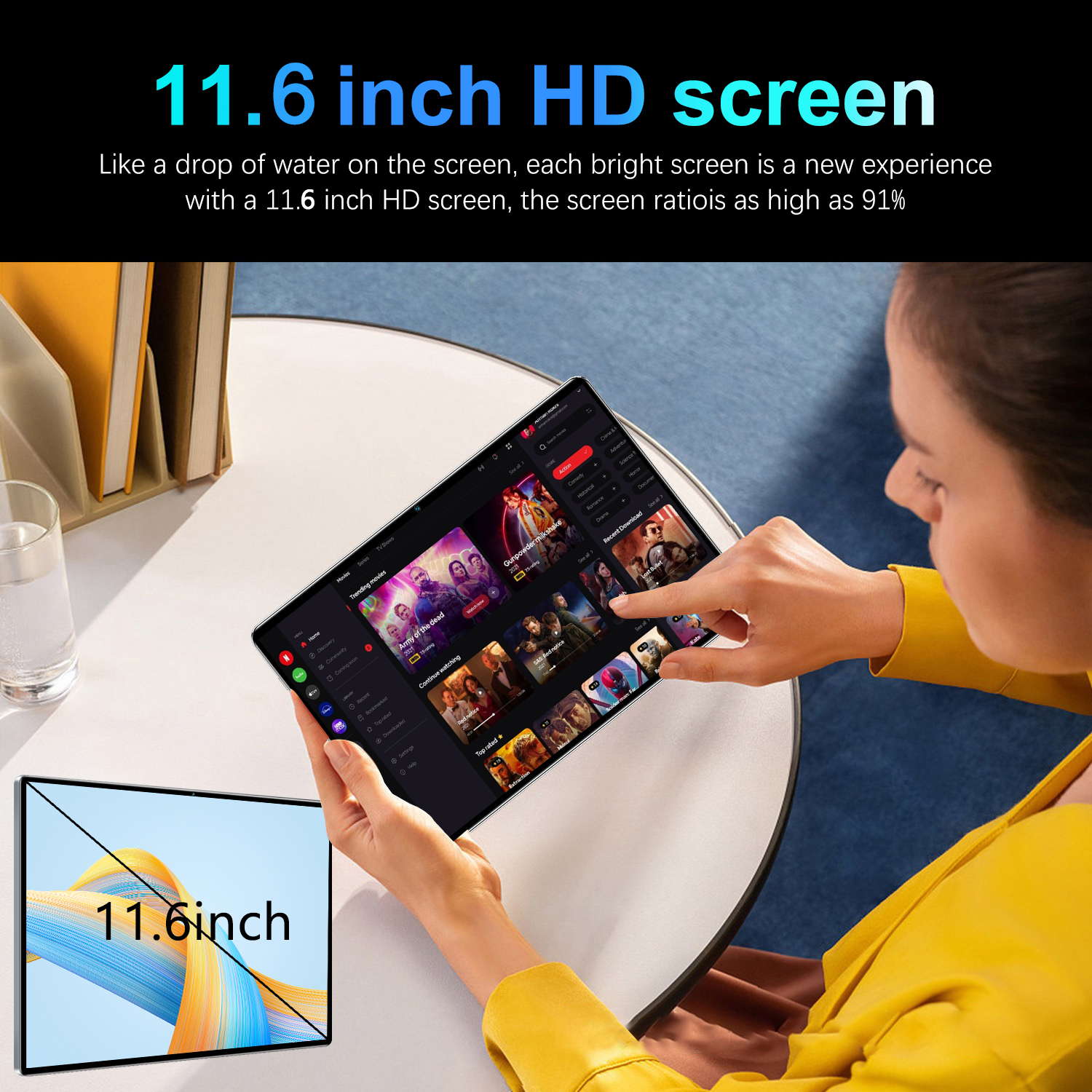 Original 5G Xioami Pad 16GB Ram 1TB Rom 11.6-inch 20000mAh Android 13.0 Bluetooth 14core WIFI Office GPS HD Tablet with keyboard