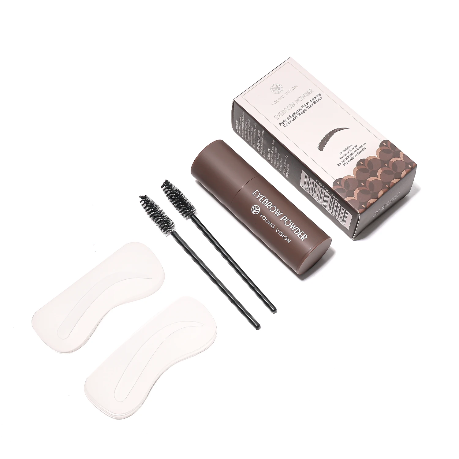 ชุดลายฉลุแสตมป์คิ้ว - 1 ชิ้น Eye Brow Stamp Shaping Kit ยาวนานกันน้ํา, แต่งหน้าคิ้วรูปร่างคิ้ว 10 ชิ้น