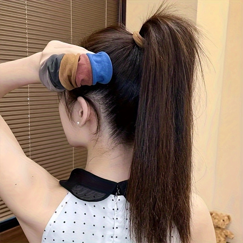 5/10/20 pçs/set novas mulheres meninas colorido náilon elástico faixas de cabelo rabo de cavalo segurar pequeno laço de cabelo elásticos scrunchie acesso ao cabelo