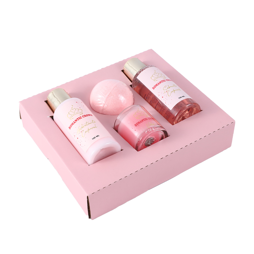 Kit de spa de coroa romântica 4 peças, presente para casais, presentes Nata