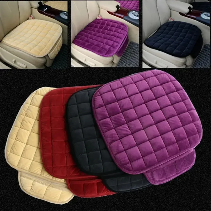 Capa de assento de carro inverno quente almofada de assento anti deslizamento universal cadeira dianteira almofada respirável para veículo protetor de assento de carro