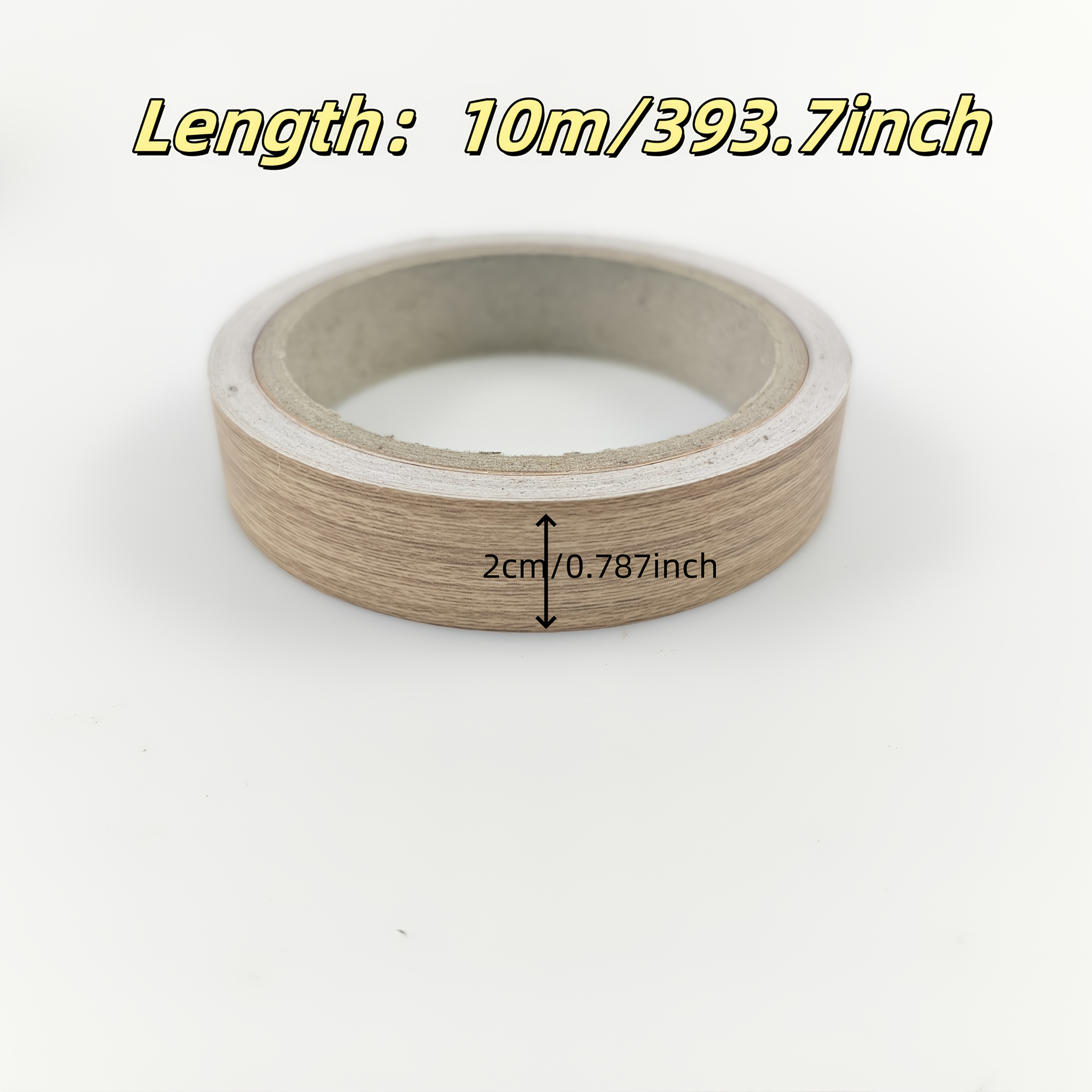 1PC 10mx2cm Preglued Edging PVC Edge Banding for Wood Kitchen Wardrobe Furniture Table Desk Board Edgeband Edger Glossy