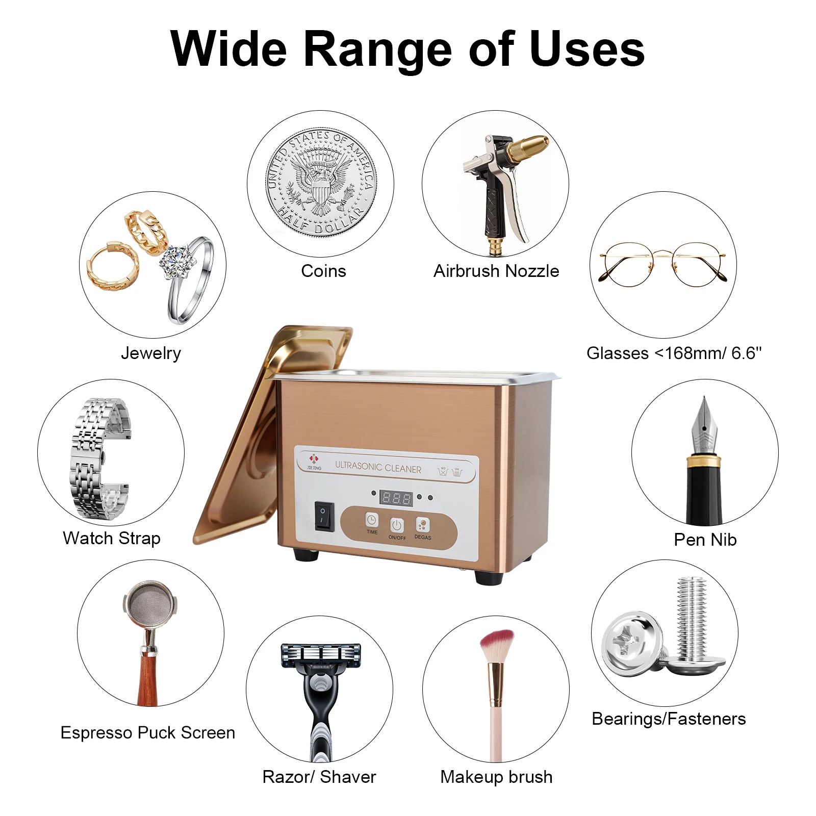 60W limpiador ultrasónico, 900mL tina ultrasonico, 40kHz ultrasonidos limpiador,  lavadora ultrasonica para piezas pequeñas, limpiador de joyas, limpiador de gafas, reloj