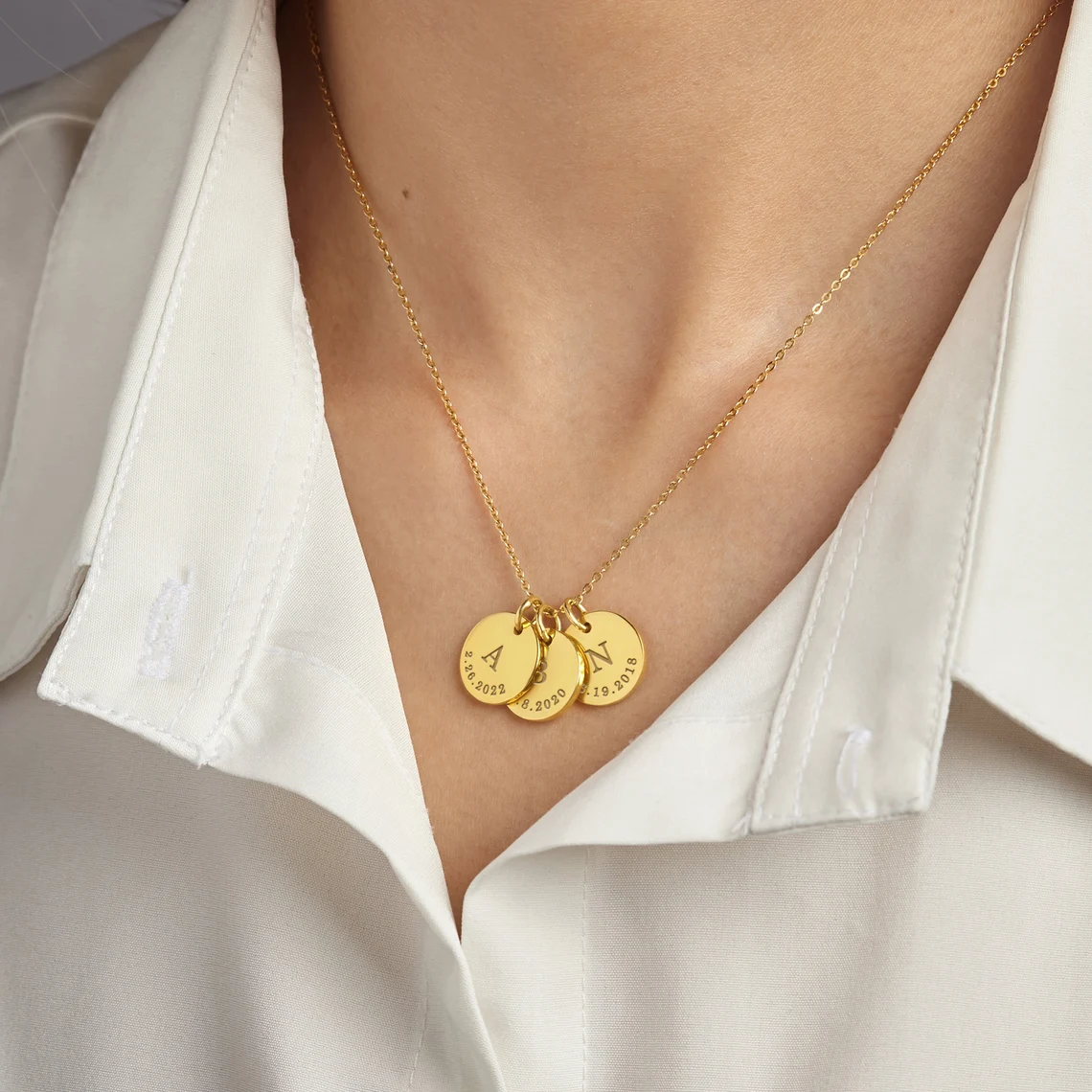 Personalisierte Kinder-Initialen-Halskette, silberne Mama-Halskette, Kinder-Initialen-Halskette für Mama, Schmuck, Muttertagsgeschenk