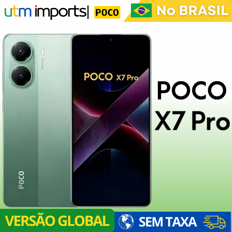 Xiaomi Poco X7 PRO, Versão Global, 5G, ROM Global, Estoque Local, 256gb, 512gb