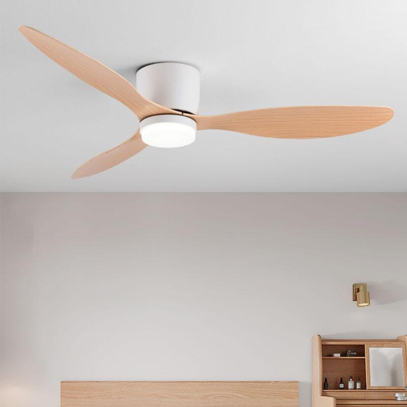 Ventilador de teto moderno com led, sem luzes, motor dc, 6 velocidades, ventiladores de temporização, 20cm, piso baixo, loft, controle remoto, ventilador lux & vitae com luzes
