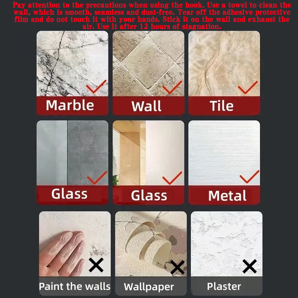 5/10/20Pcs Self-adhesive Hook Transparent Door Wall Hook Child Heavy Load Rack Kitchen Bathroom Towel Key Rack Sticky Hook