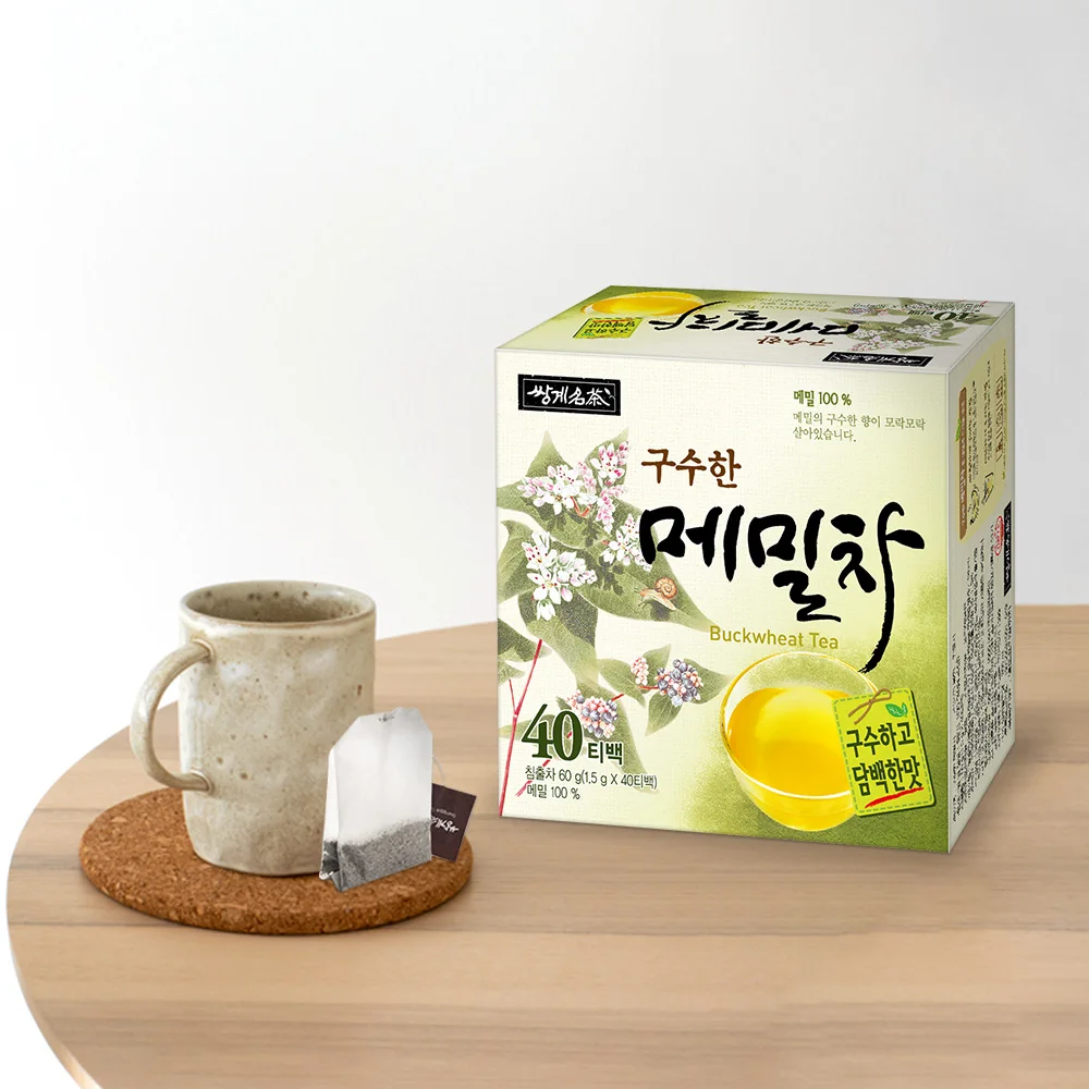 쌍계명차 구수한 메밀차 40티백 x 3개