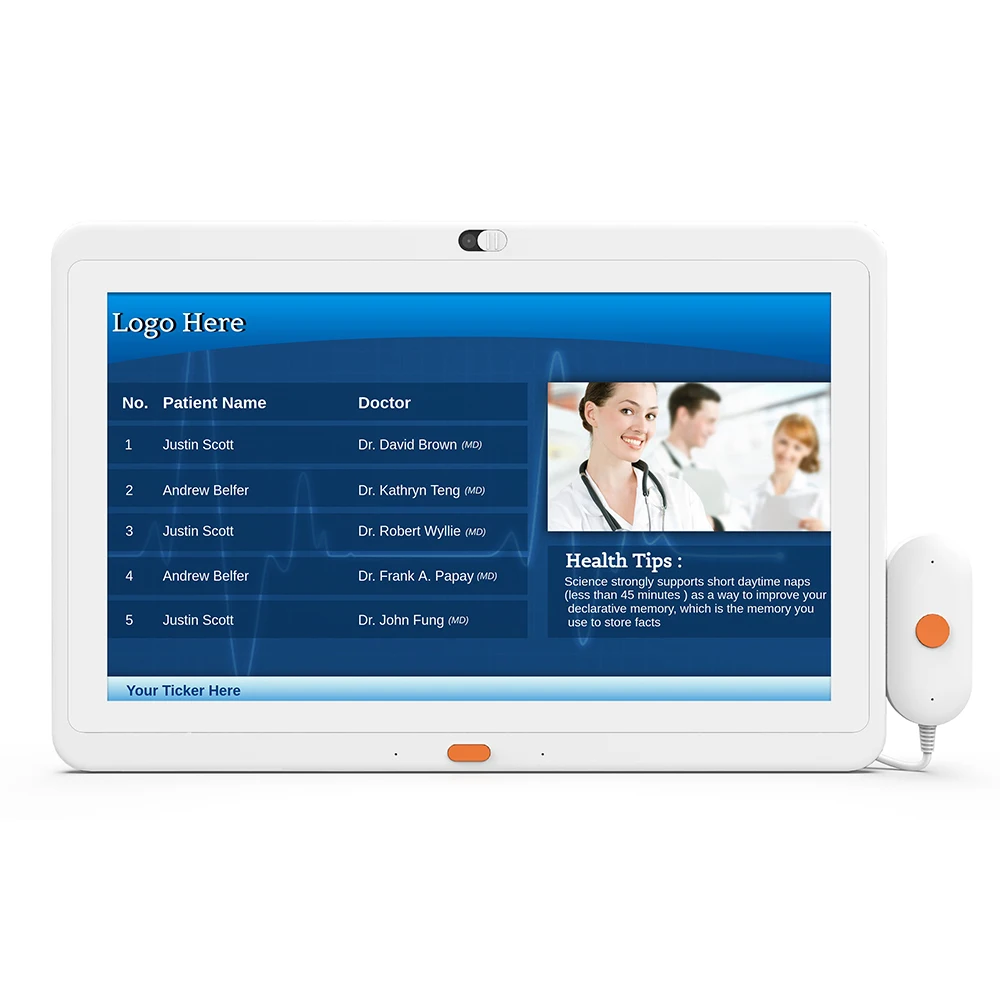 10.1" Android Healthcare Tablet – Secure, Smart & PoE-Enabled (Privacy camera, SOS, echo cancellation, VESA for mounted)