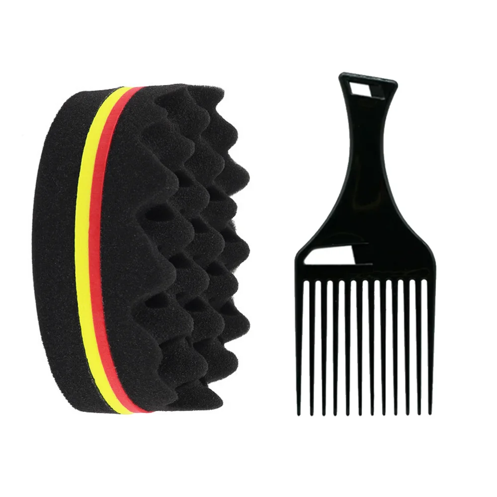 แปรงผมฟองน้ําตัดผมรูปไข่คู่ด้านข้าง Magic Twist แปรงผม Breathable Perm แปรงจัดแต่งทรงผม Salon Curl แปรงสําหรับผมจัดแต่งทรงผม