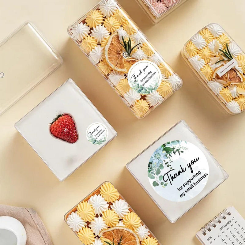 500PCS สติกเกอร์ที่กําหนดเองและโลโก้ที่กําหนดเองงานแต่งงานของขวัญวันเกิดกล่องสติกเกอร์ DIY สติกเกอร์ของคุณเองปรับแต่งสติกเกอร์