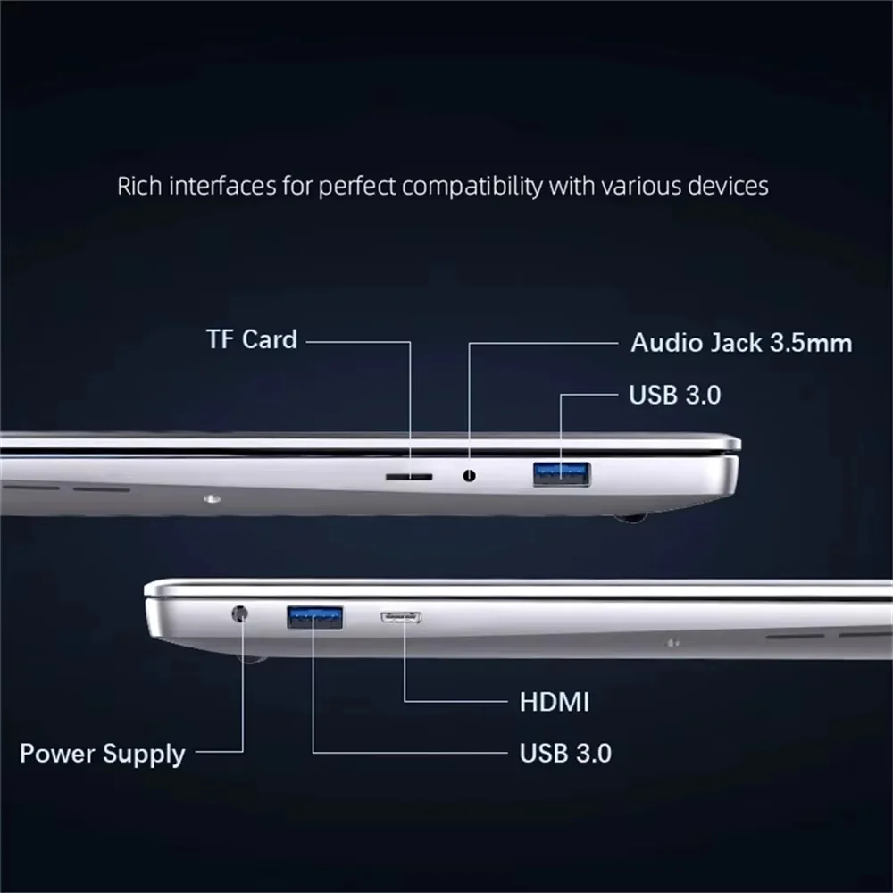 2025 Nuovo computer portatile Windows 11 Pro Intel Core i7-7500U PC portatile 12 GB di RAM 1 TB 2 TB SSD Ultra sottile Ufficio Studio Notebook PC