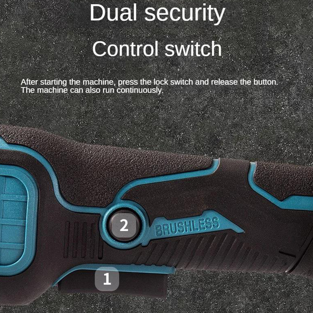 Makita – meuleuse d'angle électrique sans balais, 125MM, 3 vitesses, Machine de découpe, outil électrique pour le travail du bois, batterie 18v