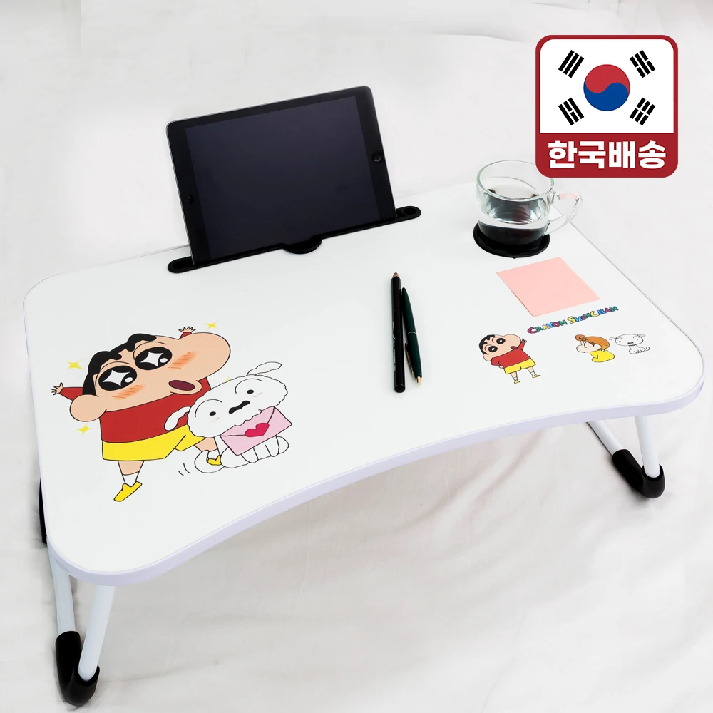 (LETO) 짱구 접이식 베드테이블 미니탁자 CBT-F01 침대용테이블