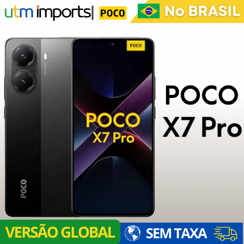 Xiaomi Poco X7 PRO, Versão Global, 5G, ROM Global, Estoque Local, 256gb, 512gb