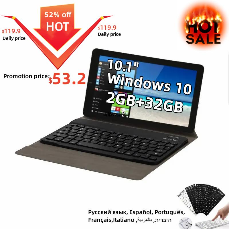 10.1 Polegada 2gb ddr ram + 32gb rom rca04 windows 10 tablet pc 1280x800ips intel atom X5-Z8350 quad core hdmi-compatível com câmera dupla