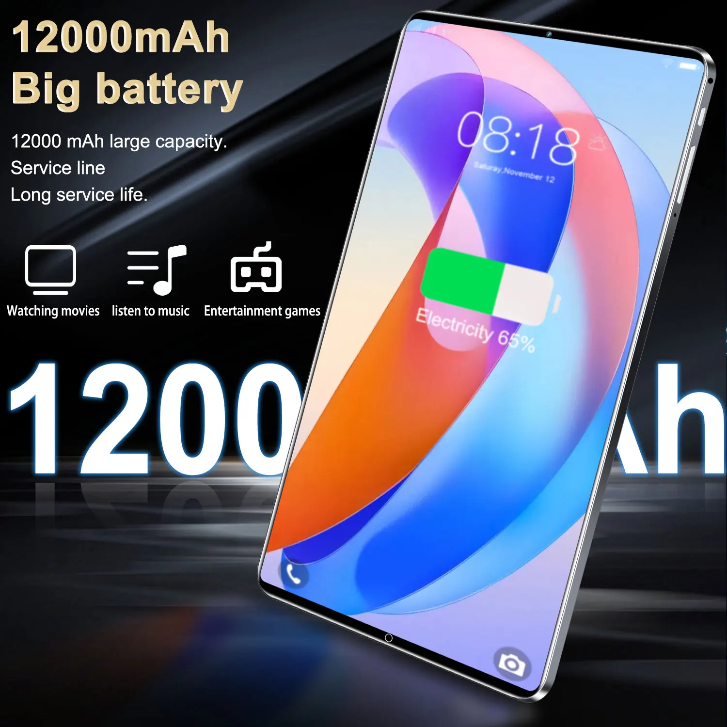2025 Original Global Version Tablet 10.36 inch HD 4K Android 13 16GB+1T 12000mAh 5G Dual SIM Phone Call WiFi GPS Tablet