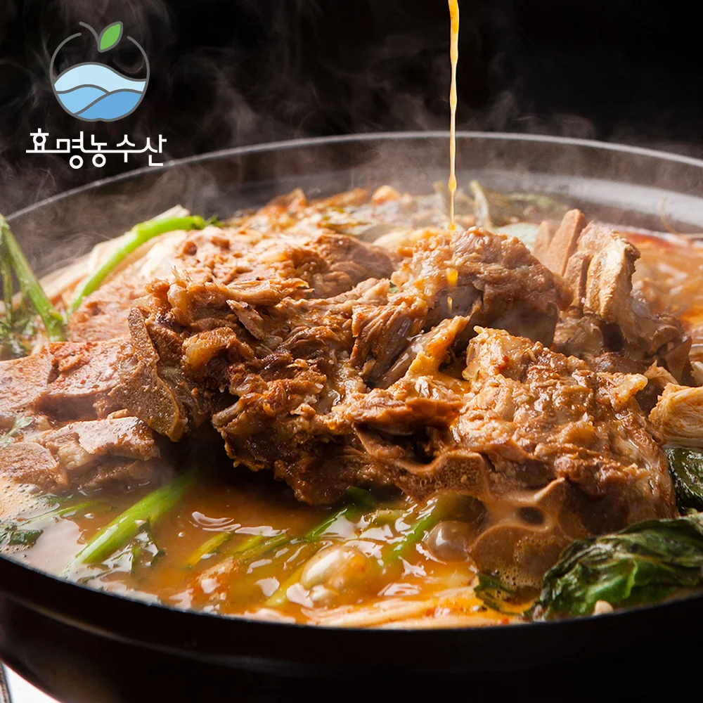 [대용량5kg] 특대 우거지감자탕 5kg 5-6인분 초특가! 살코기 가득!