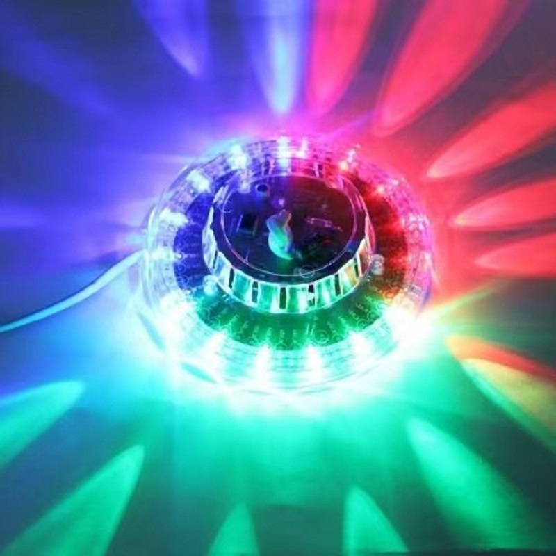 LED RGB Stage Light MiNi Colorful Rotating KTV Bar Home Party DJ Disco Effect Light LED Disco Sound Strobe Light