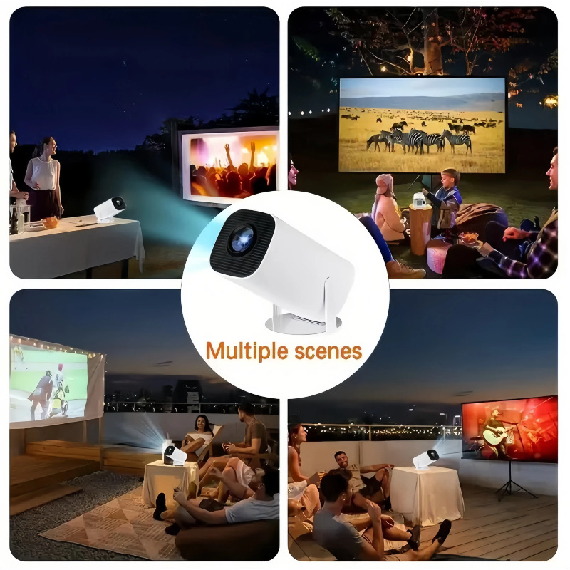 Proyector HD portátil 4K 1280x720P Android LED Video Cine en casa Cine Teléfono mini Proyector Película