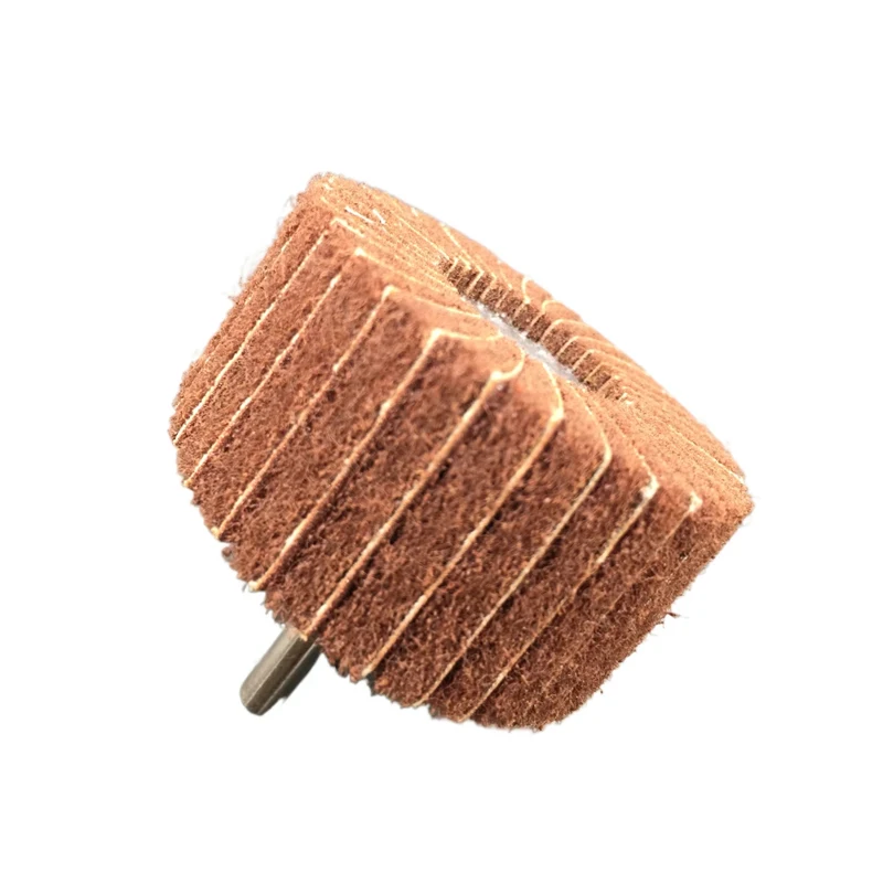 6mm(1/4'') 생크 부직포 연마 버핑 휠 - 금속, 목재, 플라스틱 파워 드릴용 고성능 연마 휠 - 1개