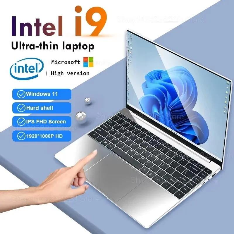 Computer portatile Ultra sottile da 14.1 "Windows 11 Intel Core i9 8950HK 16GB DDR4 1TB 2TB SSD Laptop studio Notebook PC Gamer Compute