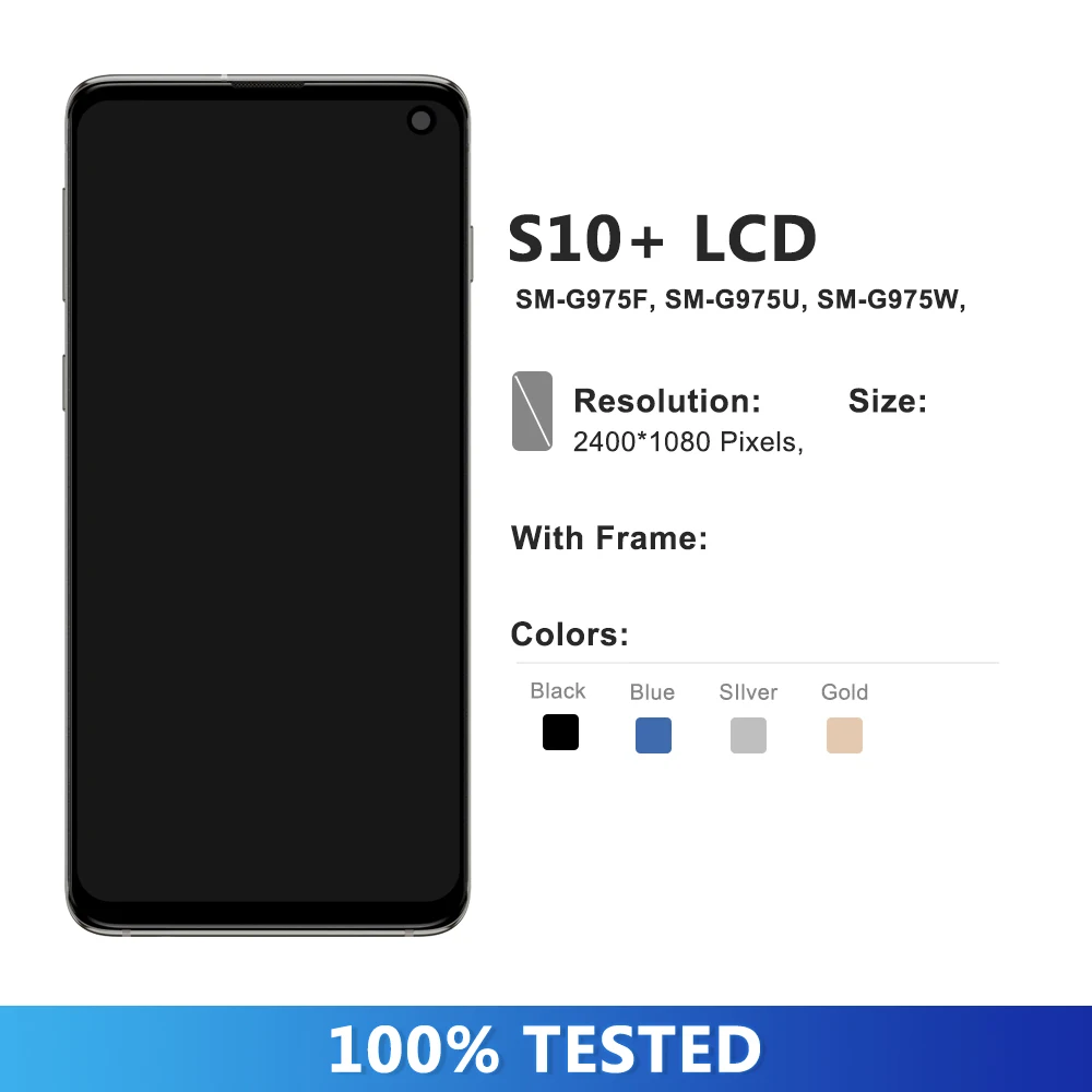 Pantalla TFT para Samsung Galaxy S10 Plus G975 G975F pantalla Lcd pantalla táctil Digital para Samsung Galaxy S10 G973F montaje
