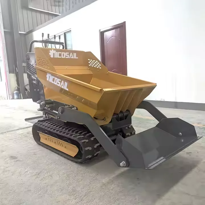 Customized garden, residential, construction small dump truck diesel agriculture crawler hydraulic high efficiency dump truck
