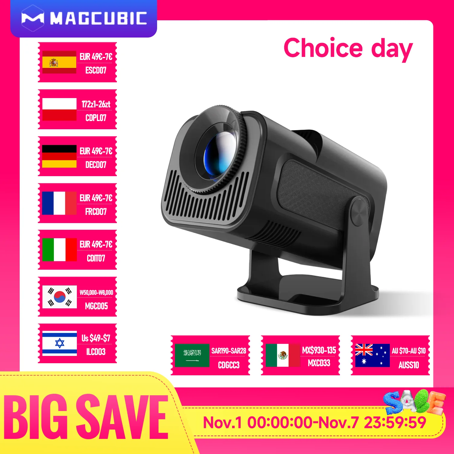 Magcubic 4K Android 11 Projector Native 1080P 390ANSI HY320 Dual Wifi6 BT5.0 1920*1080P Cinema portable Projetor upgrated HY300