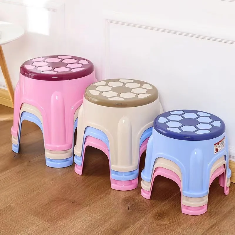 Plastic small stool household stackable thickened stool sofa stool tea