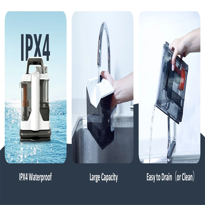 750W High Power Spot Cleaner 15KPa Handheld Carpet Cleaner for Sofa Curtain Spray Suction Integrated Machine Clean Machine 220V