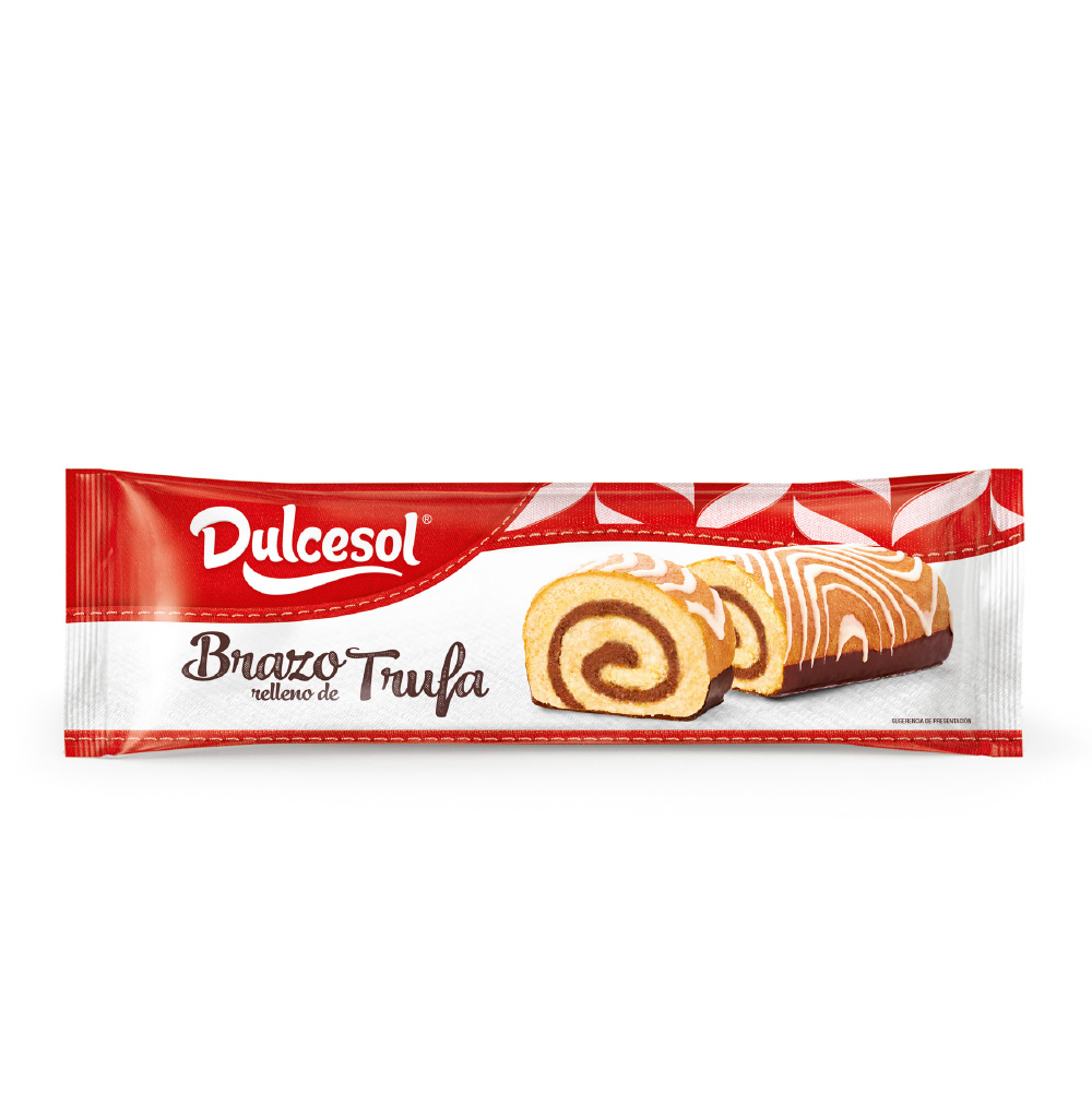 Dulcesol pastelaria e produtos de pastelaria-braços de chocolate, açúcar, creme, trufa... Caixa com 5 unidades individualmente envolvido 250gr