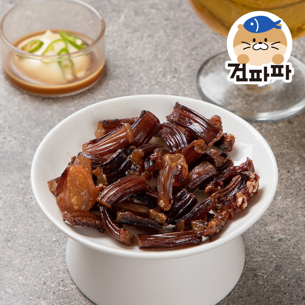 파파 맛있는 건어물 간식 주전부리 말랑말랑 컷팅 오징어 장족 100g+100g