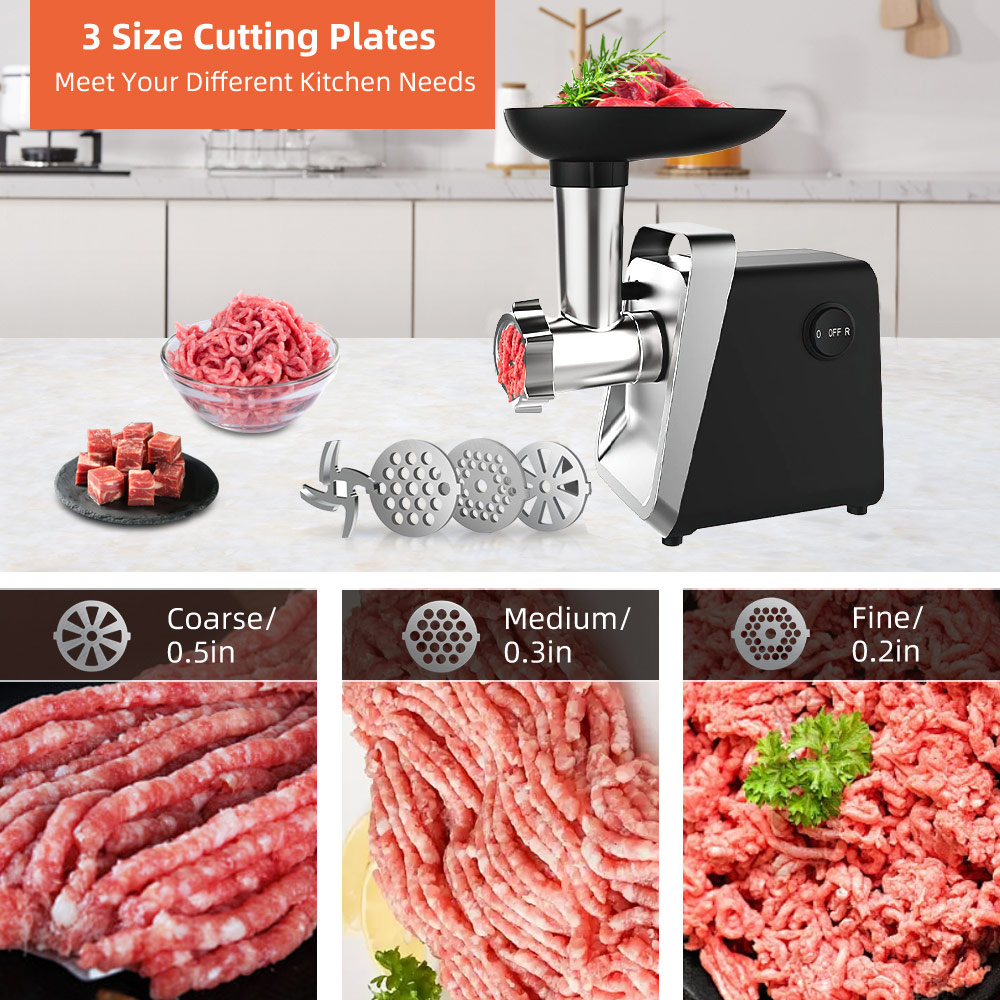 TKKEACE Zware Elektrische Vleesmolen Grinder Max Krachtige Thuis Draagbare Worstvuller Vleesmolen Baby Keukenmachine