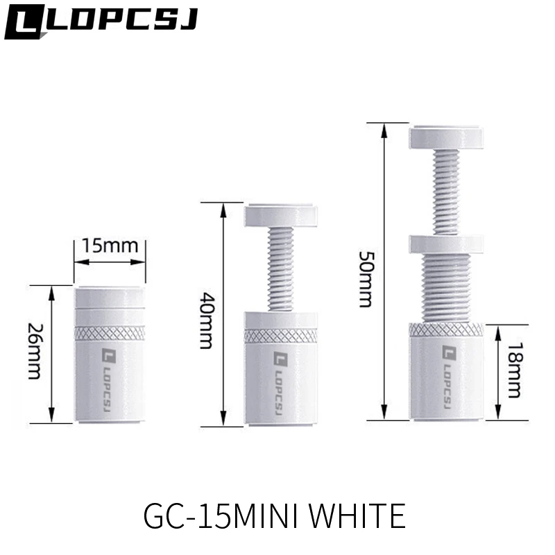 LDPCSJ GC-15 держатель для карт, белый вертикальный вращающийся Выдвижной кронштейн из алюминиевого сплава для настольного ПК, графического процессора