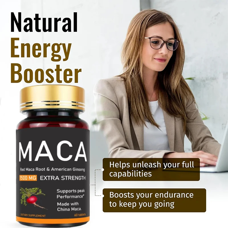 Tabletas de maca orgánica compatibles con la salud reproductiva Energizer natural-36000MG