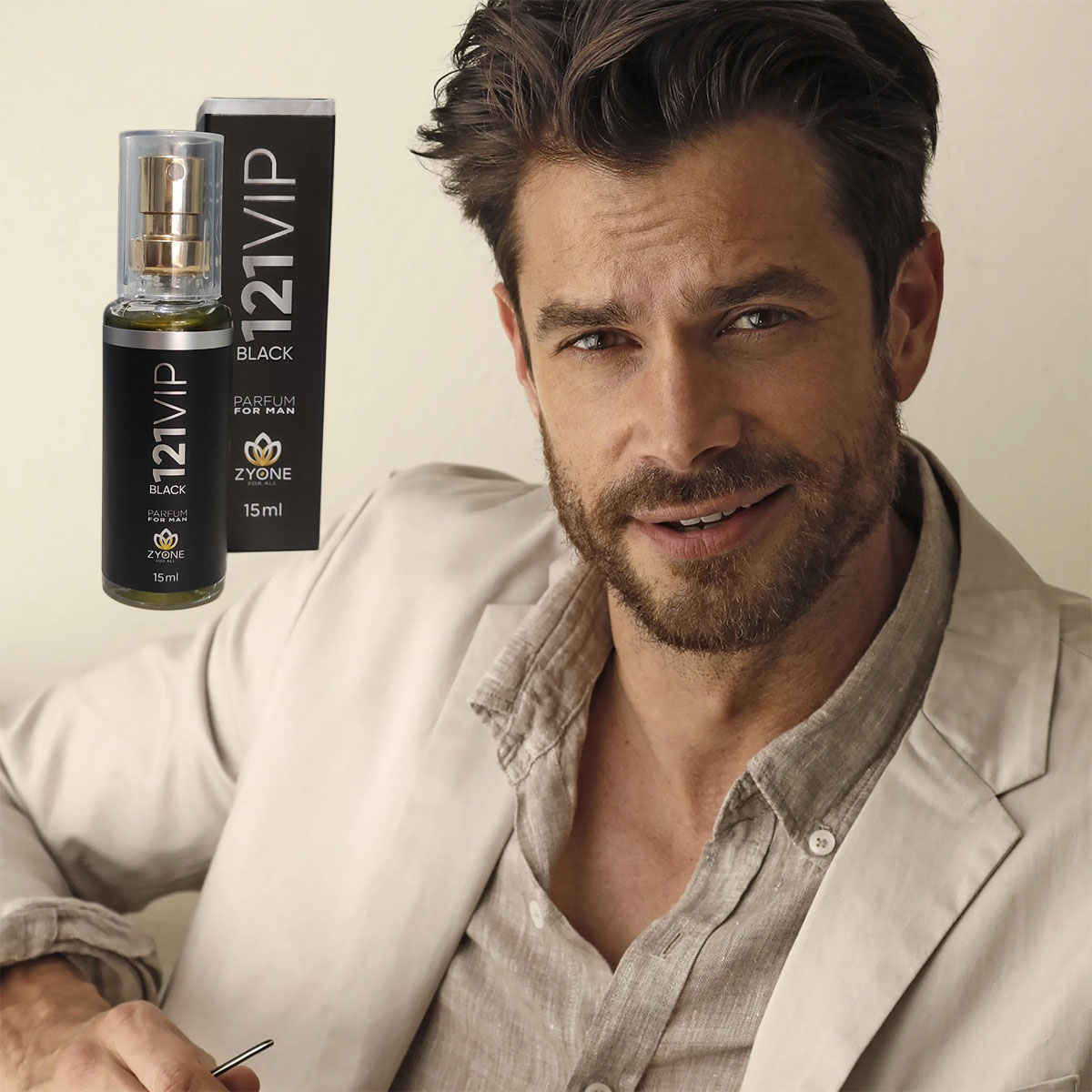 Perfume Masculino Zyone 121 Vip Black 15ML Eau de Parafum Alta Fixação Importado Envio Nacional