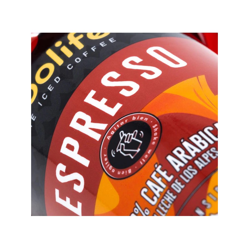 Café frío coolife Espresso - El mejor café frío 100% arábica y la mejor leche de los Alpes para que tu energía no decaiga y tu café para llevar sepa como esperas - Pack de 10 unidades de 230ml