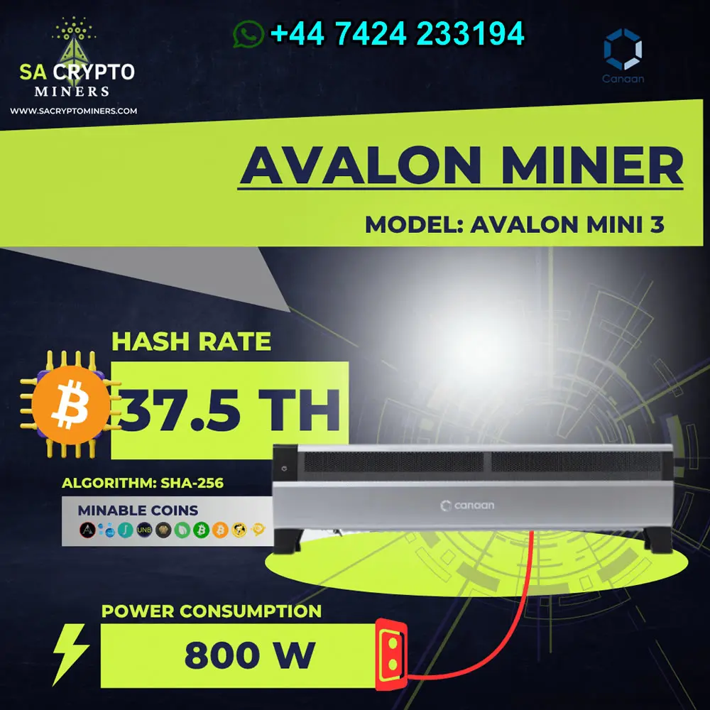 DC meistverkaufte Aktionsverkäufe! ✨ ✅   Canaan Avalon Mini 3 Bitcoin-Miner – Kaufen Sie 5 und erhalten Sie 3 gratis