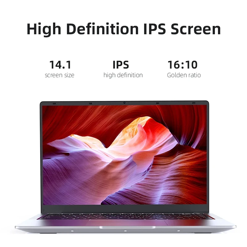 Novo 14.1 "computador portátil windows 11 pro intel atom a3950 2025 notebook 12gb ram 512gb 1tb ssd 1920*1080p computador de escritório