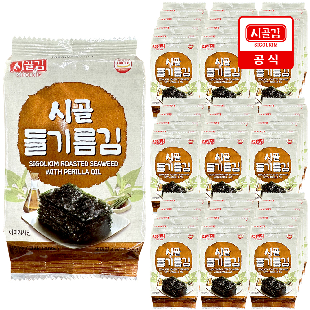 시골 들기름김(도시락김) 4g 64봉